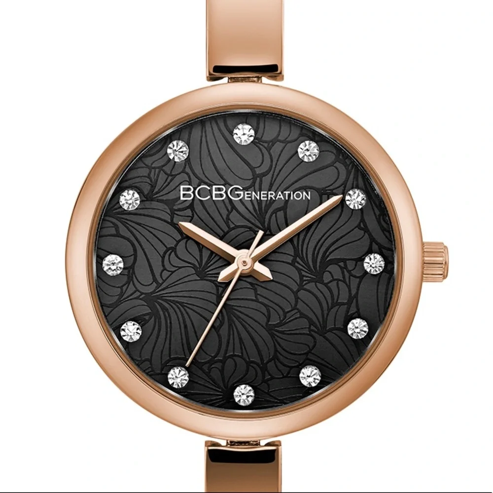 BCBGeneration Rosetone Adjustable Bangle Watch